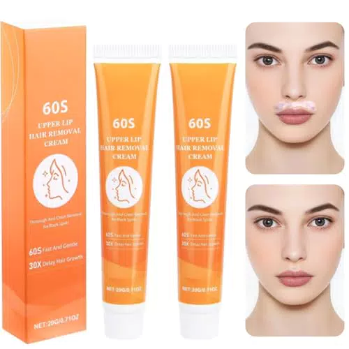 Dandin Gesichtshaarentfernungscreme – Schmerzfreie Enthaarung für Damen und Herren