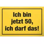 DankeDir! 50 Jahre Geburtstagsschild – Geschenkidee zur 50. Geburtstagsfeier