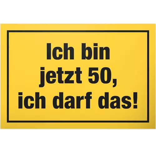 DankeDir! 50 Jahre Geburtstagsschild – Geschenkidee zur 50. Geburtstagsfeier