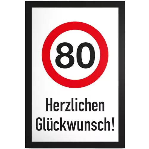 DankeDir! Herzlichen Glückwunsch zum 80. Geburtstag - Deko und Geschenkidee