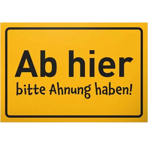 DankeDir Wandschild - Lustiges Spruchschild als Geschenk für Kollegen und Freunde
