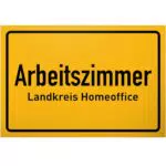DankeDir! Schild für das Homeoffice – Lustige Dekoration für Kollegen und Freunde