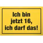 DankeDir! Geburtstagsdeko Schild für den 16. Geburtstag - Geschenkidee für Jungen & Mädchen