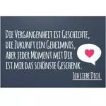 DankeDir! Schild Liebesbeweis - süßes Geschenk für Freund oder Freundin