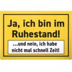 DankeDir Ruhestand Schild - Kreatives Geschenk zur Pensionierung für Männer
