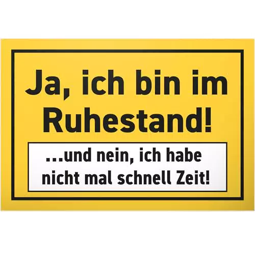 DankeDir Ruhestand Schild - Kreatives Geschenk zur Pensionierung für Männer