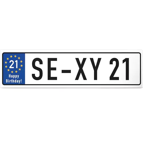 DankeDir! Sexy 21 Jahre Schild - Geburtstagsgeschenk & Partydeko für 21. Geburtstag