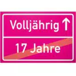 DankeDir! Ortsschild Geschenk zur Volljährigkeit für besten Freund oder Freundin
