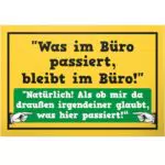 DankeDir! Lustiges Türschild für das Büro – Wandschild Geschenk für Kollegen