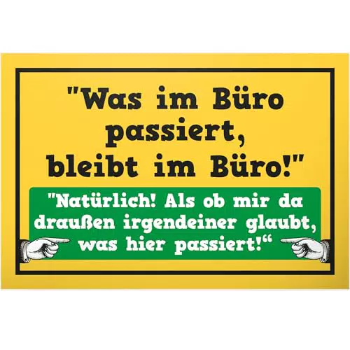 DankeDir! Lustiges Türschild für das Büro – Wandschild Geschenk für Kollegen