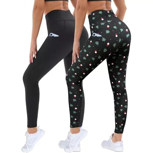 DDOBB High Waist Sportleggings Damen mit Taschen – Blickdicht und Elastisch