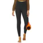DDOBB Thermo Leggings Damen High Waist mit Innenfleece - Sportleggings für den Winter