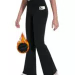 Desol Thermo Kreuzdesign Schlaghose für Mädchen – Elastische Sportleggings