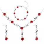 DIVINA VITAE Schmuckset für Damen – Halskette, Armband und Ohrringe