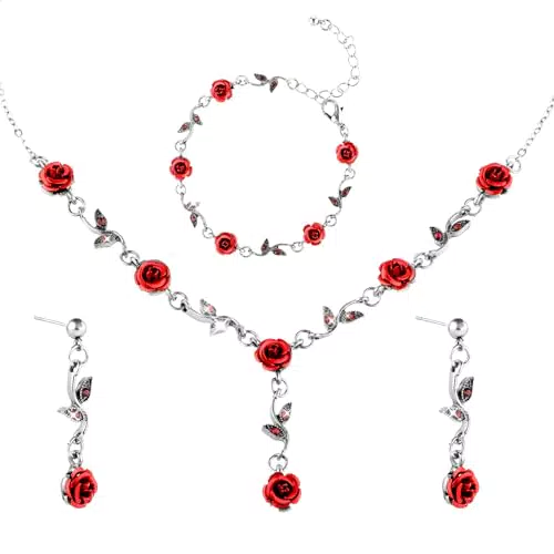 DIVINA VITAE Schmuckset für Damen – Halskette, Armband und Ohrringe