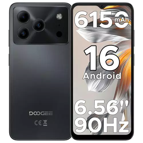 DOOGEE Note 56 Smartphone ohne Vertrag, 6,56" HD, 6150mAh, Octa-Core, 24GB+64GB