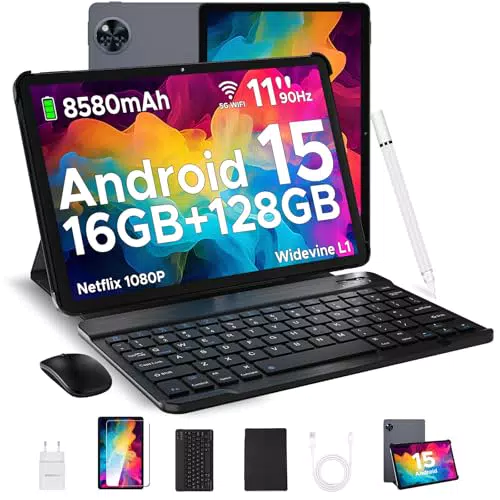 DOOGEE U11 2025 Neueste Android 15 Tablet 11 Zoll 16GB+128GB Widevine L1 Gaming Tablets