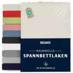Dreamzie Spannbettlaken Baumwolle Oeko-Tex zertifiziert 100% Jersey