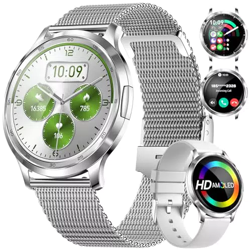 DREMAC Smartwatch Damen mit Pulsuhr, Menstruationszyklus, SpO2 und Schlafmonitor