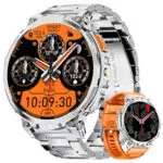 DREMAC Smartwatch Herren-1.85‘’ HD Großes Display/730 mAh Akku Sportuhr Herren mit Taschenlampe/120+ Sportmodi