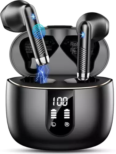 Drsaec Bluetooth 5.4 Kopfhörer - Kabellose In-Ear Earbuds mit Noise Cancelling und IP7