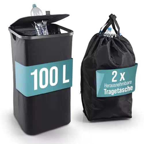 EASYmaxx Flaschen Sammelbehälter für Altglas & Leergut – Aufbewahrungslösung