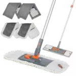 eazer Mikrofaser Wischmopp mit 360° Drehung und verstellbarem Griff für Böden