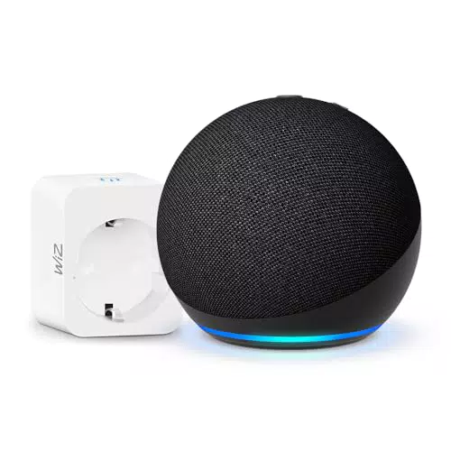Amazon Echo Dot 5. Generation mit WiZ Smart Plug – Smart Home-Einsteigerpaket