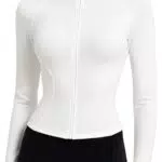 EIISSION Sportjacke Damen Langarm Laufjacke mit Daumenloch und Reissverschluss
