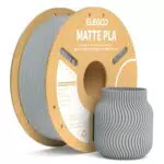 ELEGOO Matte PLA Filament Matte Schwarz 1KG, 1.75mm 3D Drucker Filament Maßgenauigkeit +/- 0.02mm