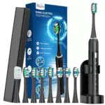 Elektrische Schallzahnbürste für Erwachsene mit Reiseetui und 5 Putzmodi