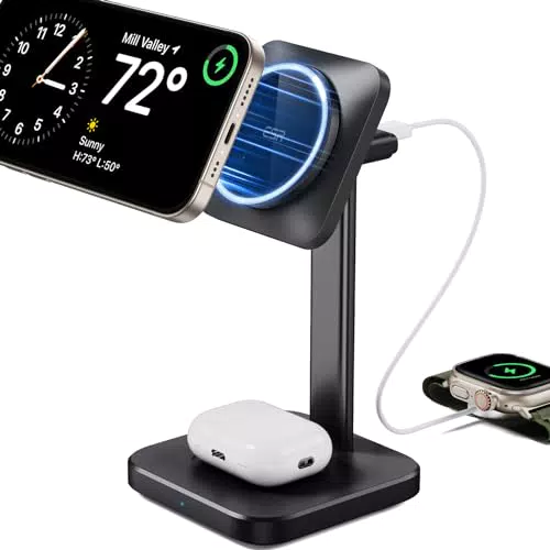ESR 2 in 1 Ladestation für Apple Watch und iPhone, MagSafe kompatibel