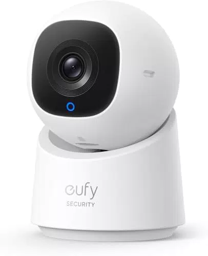 eufy Indoor Cam C220, 2K Überwachungskamera Innen, 360° Schwenk-/Neigefunktion