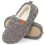 EverFoams Damen Hausschuhe aus Kunstwolle mit Memory Foam