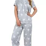 Evolyline Damen Schlafanzug Kurz – Shorty Pyjama Set für den Sommer