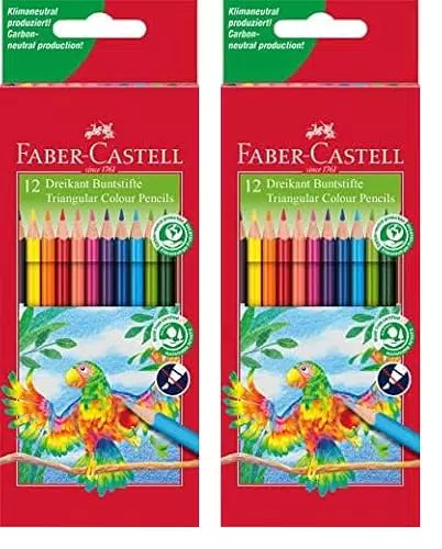 Faber-Castell 116512 Buntstifte Dreikantform im Kartonetui