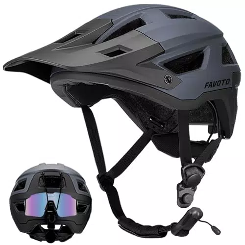 Favoto Mountainbike Helm – Leichter Rennradhelm mit Doppelte Inmould Technologie