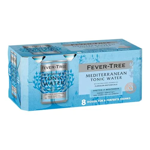 Fever-Tree Mediterranean Tonic Water mit floralen Botanicals und natürlichen Aromen