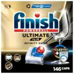Finish Ultimate Plus Infinity Shine Spülmaschinentabs Geschirrspültabs für intensive Reinigung