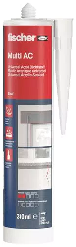 Fischer Acryldichtstoff Multi AC - geruchsarme Dichtmasse für Innenfugen