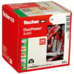 fischer DUOPOWER 8 x 65, Universaldübel, leistungsstarker 2-Komponenten-Dübel