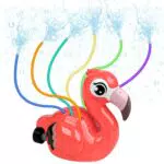 Flamingo Wassersprinkler für Kinder – Outdoor Wasserspielzeug für Garten
