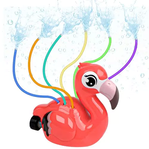 Flamingo Wassersprinkler für Kinder – Outdoor Wasserspielzeug für Garten