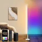 Fortand Stehlampe Wohnzimmer LED, dimmbar, WiFi kompatibel mit Alexa/Google Home