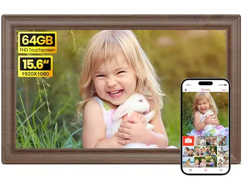 Frameo Digitaler Bilderrahmen 10,1 Zoll mit Touchscreen und 32GB Speicher