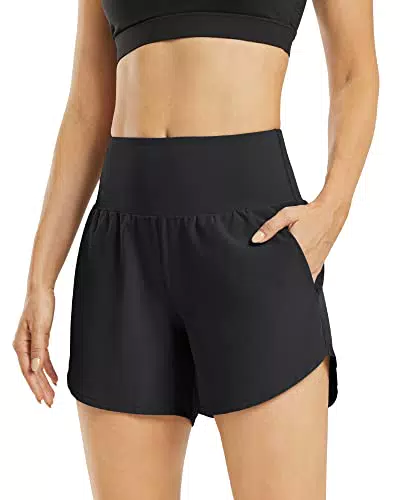 G4Free Activewear Shorts Damen Hochtaillierte Sportshorts für Yoga und Fitness