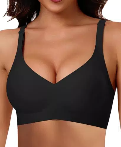 Damen BH ohne Bügel – Nahtloser, bequemer Bralette Soft Bra für täglichen Komfort