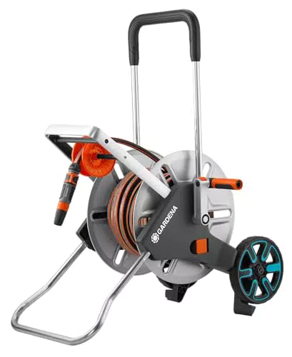 Gardena CleverRoll M Easy Metall Set – Schlauchwagen mit 60 m Kapazität