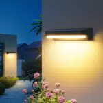 GEARLITE Solarlampe für Außen mit Bewegungsmelder und 3 Lichtmodi, IP65 wasserdicht