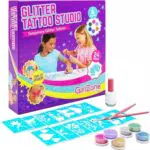 GirlZone Glitzer Tattoo Set für Kinder – Temporäre Tattoos zum Selbermachen
